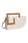 Shop_ADISEE_Ivory Emily Structured Leather Clutch Bag_at_Aza_Fashions