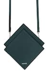 ADISEE_Green Cami Geometric Leather Bag_Online_at_Aza_Fashions