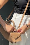 Shop_ADISEE_Beige Fiona Piccola Miniature Leather Bag_Online_at_Aza_Fashions