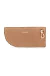 ADISEE_Beige Leather Colorblock Sunglass Case _Online_at_Aza_Fashions