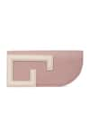 Shop_ADISEE_Pink Structured Pastel Leather Sunglass Case _at_Aza_Fashions