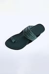 IraSoles_Green Gabbar Leather Kolhapuri Sandals _Online_at_Aza_Fashions