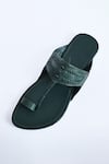 Buy_IraSoles_Green Gabbar Leather Kolhapuri Sandals _Online_at_Aza_Fashions