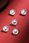 Buy_Cosa Nostraa_Silver Air Balloon Buttons - Set Of 5 _at_Aza_Fashions