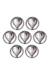 Cosa Nostraa_Silver Air Balloon Buttons- Set Of 7 _Online_at_Aza_Fashions