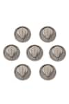 Cosa Nostraa_Grey Air Balloon Carved Buttons - Set Of 7 _Online_at_Aza_Fashions