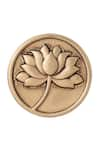 Buy_Cosa Nostraa_Gold Divine Lotus Carved Buttons - Set Of 7 _Online_at_Aza_Fashions