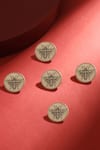 Buy_Cosa Nostraa_Gold Flying Wonder Buttons - Set Of 5 _at_Aza_Fashions