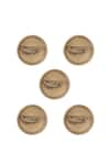 Cosa Nostraa_Gold Vintage Plane Buttons - Set Of 5 _Online_at_Aza_Fashions