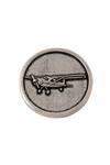 Buy_Cosa Nostraa_Grey Vintage Plane Brass Buttons - Set Of 5 _Online_at_Aza_Fashions