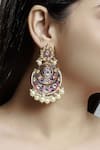 Buy_Khushi Jewels_Multi Color Pearl Enamel Bead Chandbalis _at_Aza_Fashions