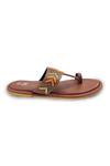Shop_The Madras Trunk_Brown Leather Kolhapuri Flats _Online_at_Aza_Fashions
