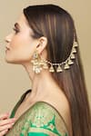 Buy_Just Shradha's_Gold Plated Pearl Jhumki Tassel Chain _at_Aza_Fashions