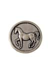 Buy_Cosa Nostraa_Grey Stallion Shimmer Carved Buttons - Set Of 5 _Online_at_Aza_Fashions