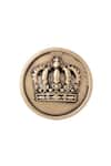 Buy_Cosa Nostraa_Gold Emperor Crown Buttons - Set Of 7 _Online_at_Aza_Fashions