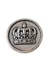 Buy_Cosa Nostraa_Grey Emperor Crown Carved Buttons - Set Of 7 _Online_at_Aza_Fashions