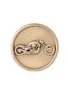 Buy_Cosa Nostraa_Gold Biker Buttons - Set Of 5 _Online_at_Aza_Fashions