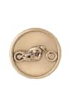 Buy_Cosa Nostraa_Gold Biker Buttons - Set Of 7 _Online_at_Aza_Fashions