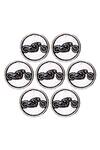 Cosa Nostraa_Silver Bold Biker Brass Buttons - Set Of 7 _Online_at_Aza_Fashions