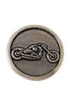 Buy_Cosa Nostraa_Grey Bold Biker Carved Buttons - Set Of 5 _Online_at_Aza_Fashions