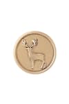 Buy_Cosa Nostraa_Gold Daring Deer Brass Buttons - Set Of 7 _Online_at_Aza_Fashions