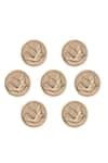 Cosa Nostraa_Gold Flying Bird Brass Buttons - Set Of 7 _Online_at_Aza_Fashions