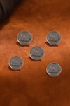 Buy_Cosa Nostraa_Grey Flying Bird Buttons - Set Of 5 _at_Aza_Fashions