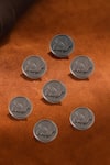 Buy_Cosa Nostraa_Grey Flying Bird Brass Buttons - Set Of 7 _at_Aza_Fashions