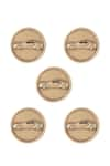 Cosa Nostraa_Gold Car Power Buttons - Set Of 5 _Online_at_Aza_Fashions