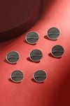 Buy_Cosa Nostraa_Grey Car Power Brass Buttons - Set Of 7 _at_Aza_Fashions