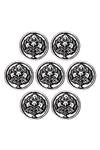 Cosa Nostraa Silver Tree Buttons - Set Of 7 Online at Aza Fashions Cosa Nostraa_Silver Tree Buttons - Set Of 7_Online_at_Aza_Fashions