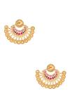 Shop_HRISHA_Gold Plated Stone Carved Chandbalis _at_Aza_Fashions