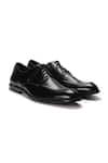 Buy_Nidhi Bhandari_Black Napa Leather Formal Shoes _at_Aza_Fashions