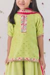 Buy_Chotibuti_Green Silk Embroidered Sequin Embellished Kurta Sharara Set_Online_at_Aza_Fashions