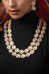 Buy_Paisley Pop_Gold Plated Kundan Layered Necklace Set_at_Aza_Fashions