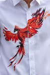 Shop_Avalipt_White Cotton Blend Phoenix Artwork Shirt _Online_at_Aza_Fashions