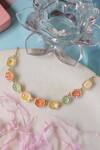 Shop_Ishhaara_Multi Color Crystal Stone Embellished Necklace _at_Aza_Fashions