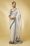 Buy Punit Balana Ivory Chanderi Silk, Organza Embroidery, Resham Bordered Saree With Blouse Online at Aza Fashions Buy_Punit Balana_Ivory Chanderi Silk, Organza Embroidery, Resham Bordered Saree With Blouse _Online_at_Aza_Fashions