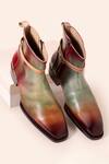 Buy_Amrit Dawani_Multi Color Leather Boots_at_Aza_Fashions