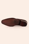 Buy_Amrit Dawani_Brown Leather Solid Slip On Shoes _Online_at_Aza_Fashions