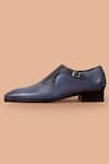 Amrit Dawani_Blue Textured Shoes _Online_at_Aza_Fashions