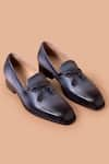 Buy_Amrit Dawani_Blue Tassel Tie Up Loafers _at_Aza_Fashions