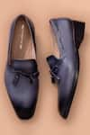 Shop_Amrit Dawani_Blue Tassel Tie Up Loafers _at_Aza_Fashions