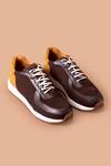 Buy_Amrit Dawani_Brown Suede Leather Sneakers _at_Aza_Fashions