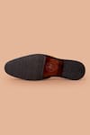 Amrit Dawani_Brown Textured Mule Shoes _Online_at_Aza_Fashions