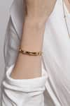 Buy_Outhouse_Gold Plated Evil Eye Cuff _at_Aza_Fashions