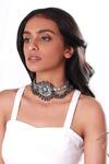 Buy Vaidaan Grey Ojasa Choker at Aza Fashions Buy_Vaidaan_Grey Ojasa Choker _at_Aza_Fashions
