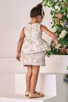 Shop_Jasmine And Alaia_Beige Jacquard Brocade Embroidered The Kennedy Dress  _at_Aza_Fashions