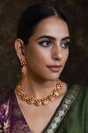 Buy Swabhimann Gold Plated Diamonds, Stones Kundan Meenakari Necklace Set at Aza Fashions Buy_Swabhimann_Gold Plated Diamonds, Stones Kundan Meenakari Necklace Set _at_Aza_Fashions