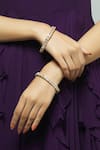 Buy_Moh-Maya by Disha Khatri_Gold Plated Crystal Bangles Set Of 4 _at_Aza_Fashions